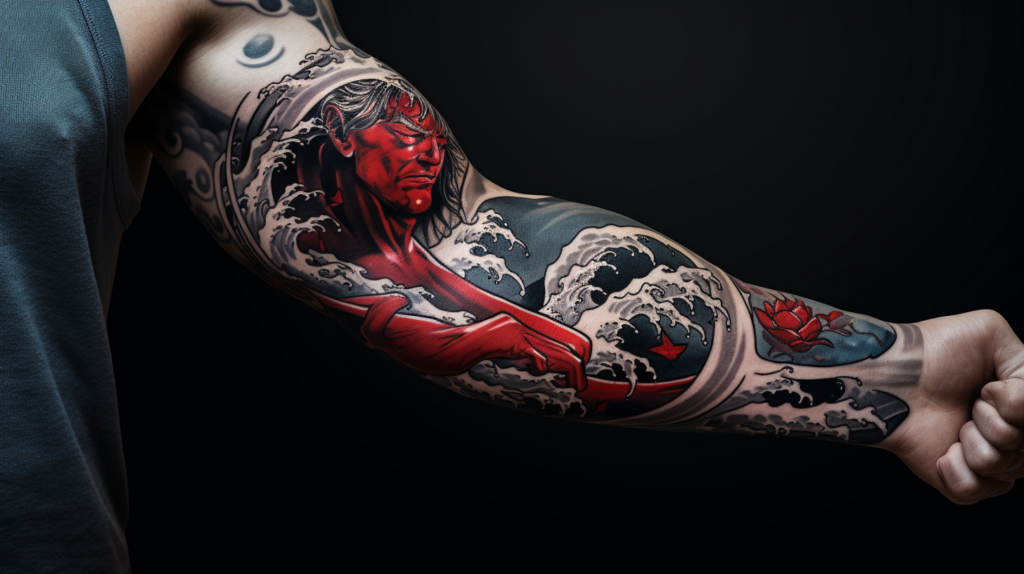 An arm sleeve BJJ Tattoos