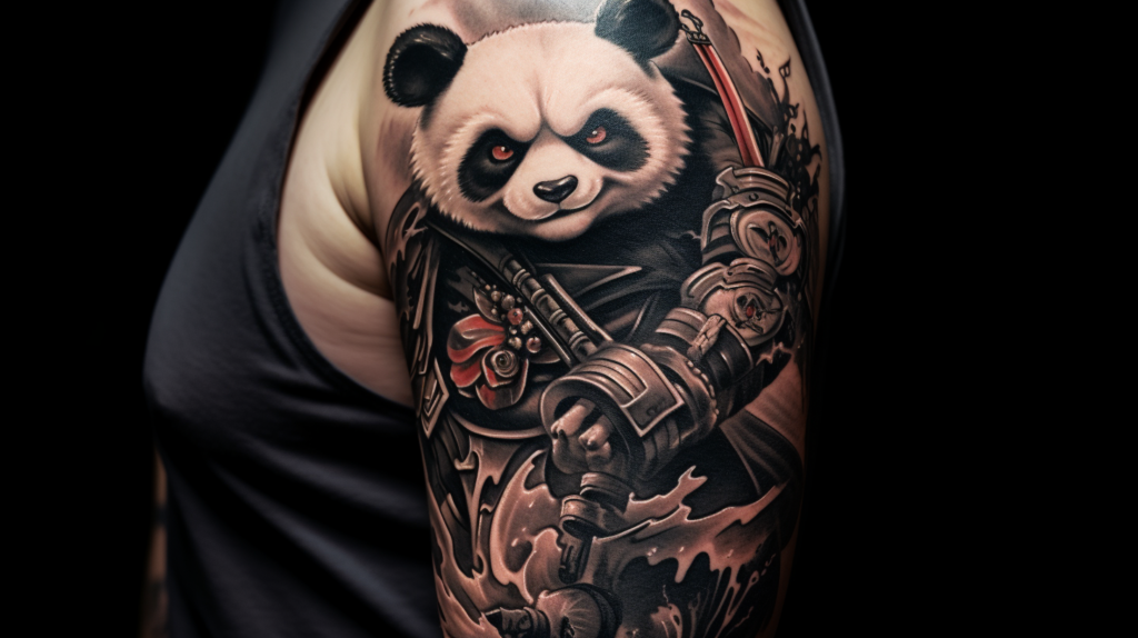Panda bear BJJ Tattoo